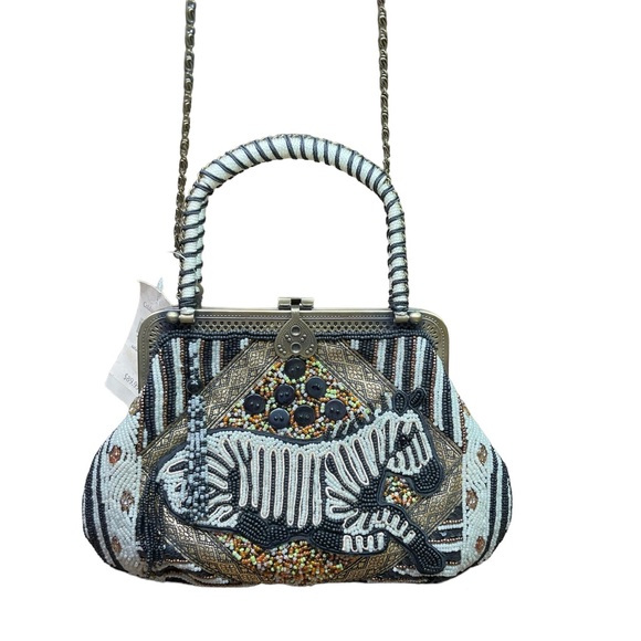 New ~ Coldwater Creek Safari Beaded Bag - Picture 1 of 13